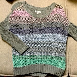 AE crew neck, 3/4 sleeve sweater, size XS